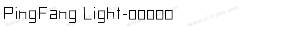 PingFang Light字体转换